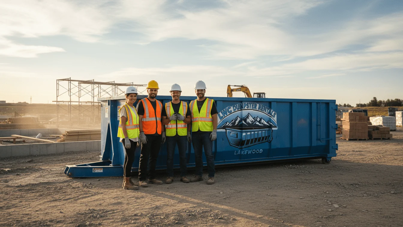 Commercial Dumpster Rental At a Construction Site